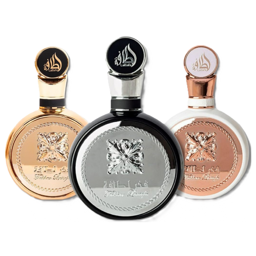 Lattafa Fakhar Men,Women & Fakhar Gold Extrait Fragrance Bundle for Everyone