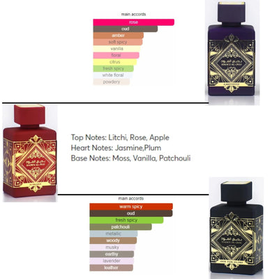 Lattafa Bade'e Al Oud Fragrance Bundle for Everyone