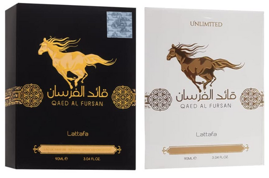 Lattafa Qaed Al Fursan & Qaed Al Fursan Unlimited Fragrance Bundle for Everyone
